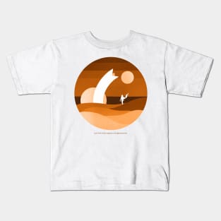 Minimalist Arrakis, Neutral Kids T-Shirt